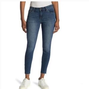 Kut from the Kloth Connie Raw Hem Skinny Crop Ankle Jeans